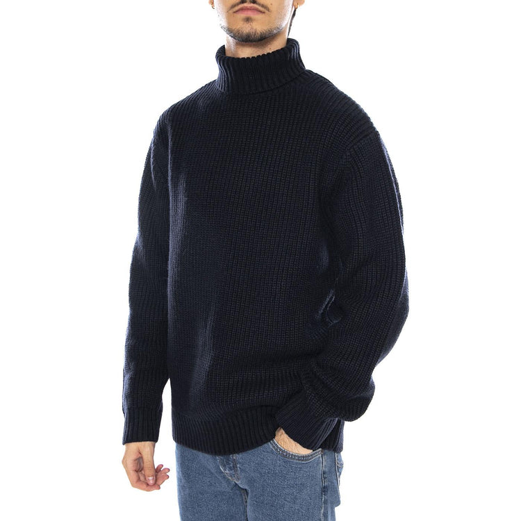 Heavy Turtleneck Rivet Navy - Maglione Collo Alto Uomo Blu 112370542 . LEE 