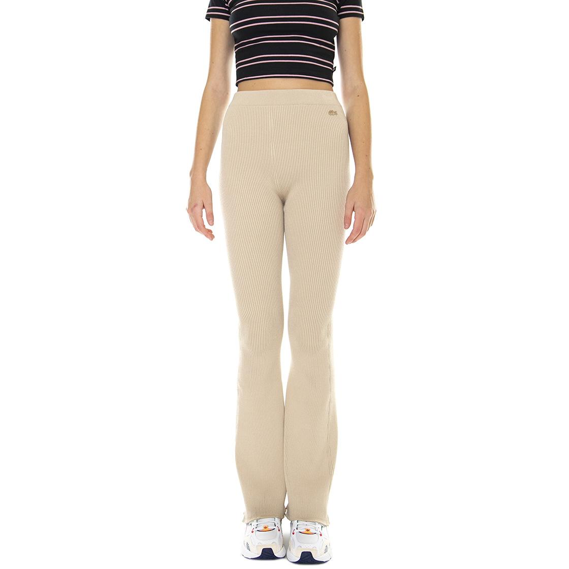 Pant.Tuta-02S - Pantaloni Casual Donna Beige XF1122-02S  LACOSTE 