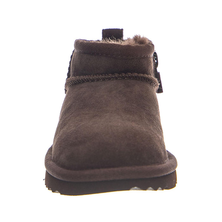 UGG Classic Ultra Mini Burnt Cedar - Scarpe Bambino/Bambina in Pelle Scamosciata Marrone 1130750T BCDR UGG 