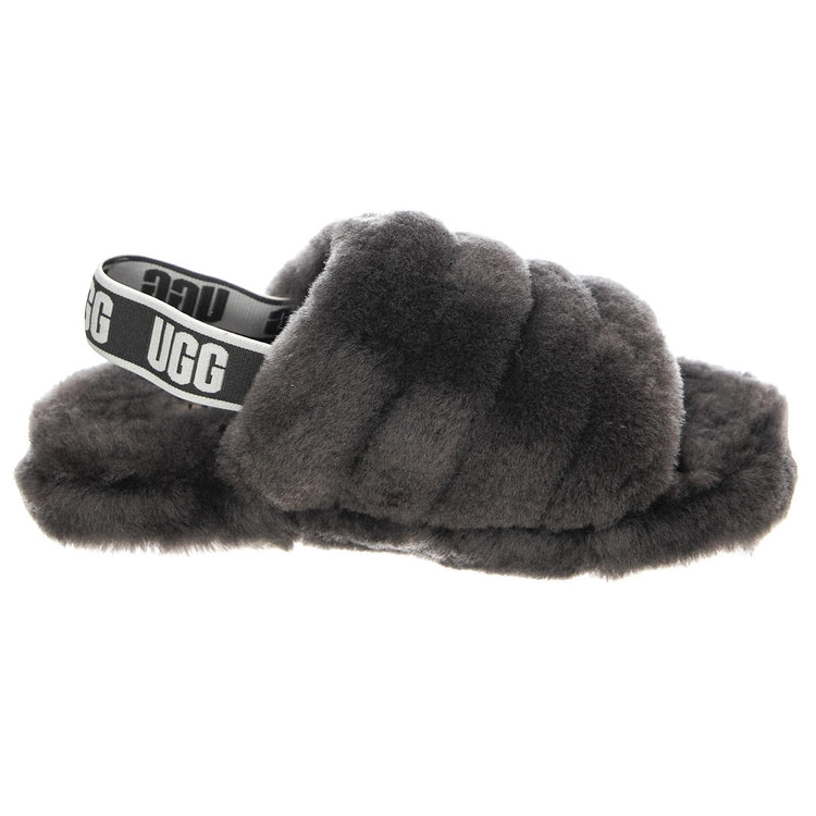 FLUFF YEAH SLIDE CHARCOAL K UGKFLYSLCH1098494K  UGG 