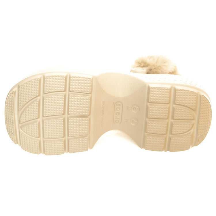 Stomp Lined Clog STUC - Sandali Donna Beige CR.208546-STUC  CROCS 