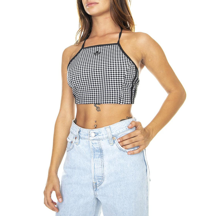 Gingham Top Black / White - Top Donna Nero / Bianco HB9429  ADIDAS 