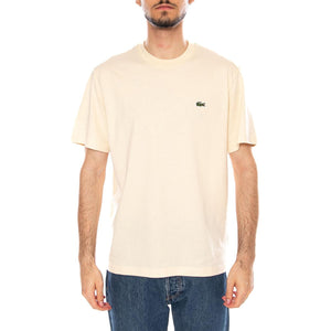T-SHIRT ECRU - Maglietta Lacoste Girocollo Uomo Ecru TH7318 056 LACOSTE 