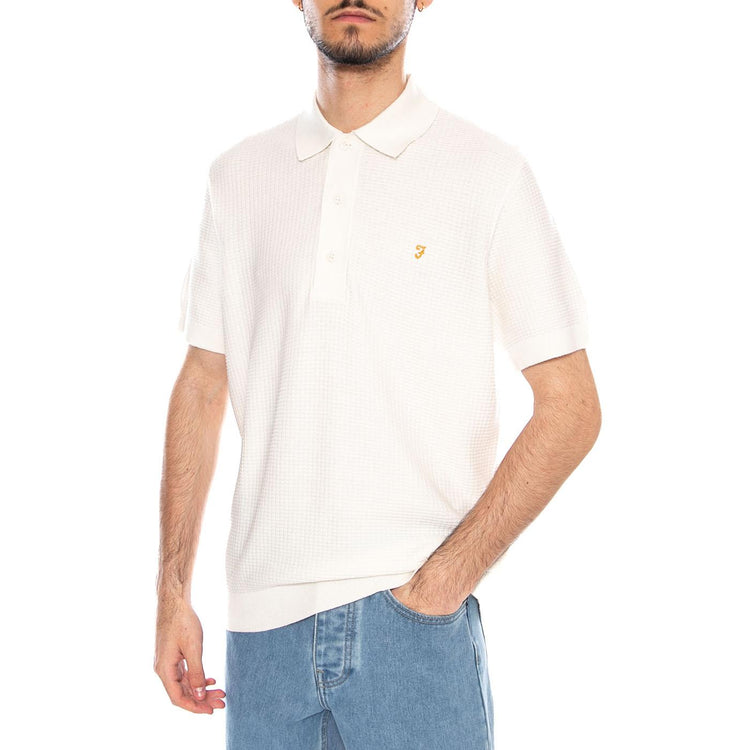 Thornley Knitted Ecru - Polo Uomo Ecru F4GSG024 280 FARAH 
