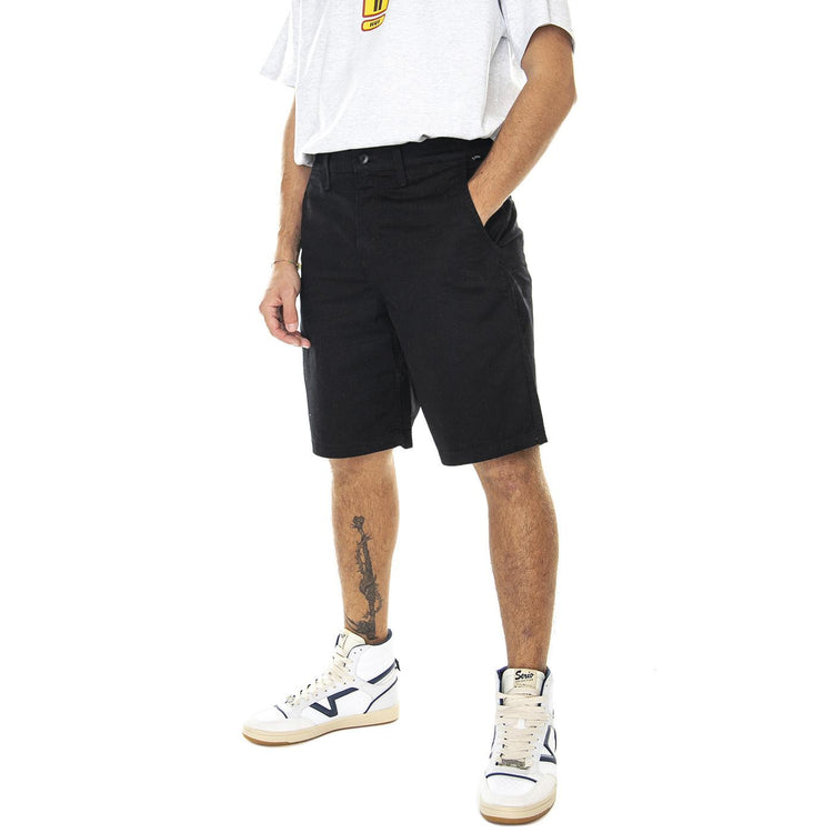 Authentic Chino Black - Bermuda Uomo Neri VN0A5FJXBLK1  VANS 