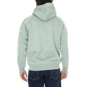 M' Hooded Chase Sweat Glassy Teal / Gold - Felpa con Cappuccio Uomo Verde I026384.1R1XX  CARHARTT WIP 
