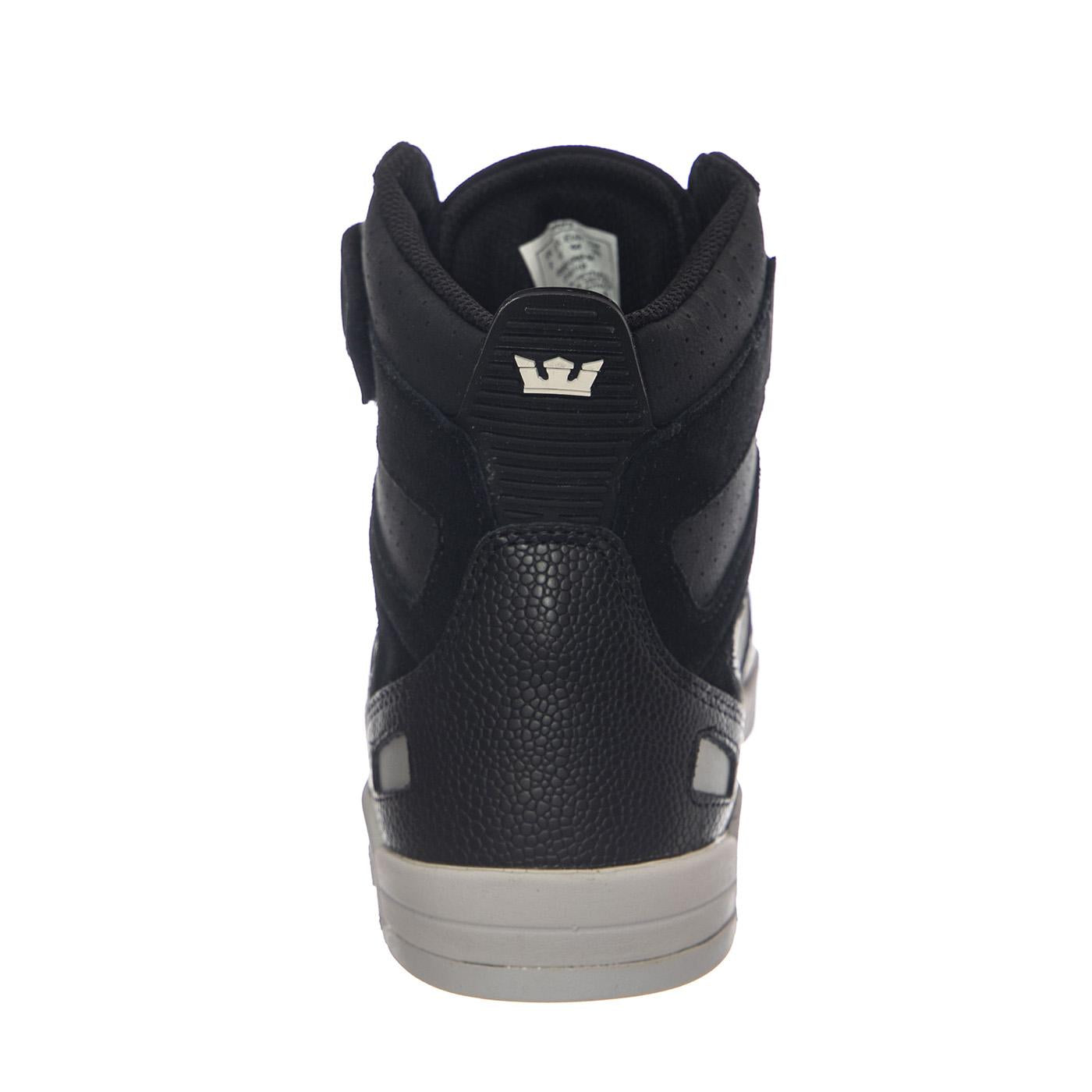 Breaker Black/ Silver / White - Scarpe Collo Alto Uomo Nere BREAKER Black/Silver-White  SUPRA 