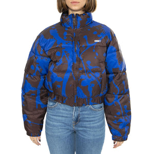Obey Elixir Puffer Java Brown Multi - Giacca Donna Multicolore 221800403-JVA  OBEY 