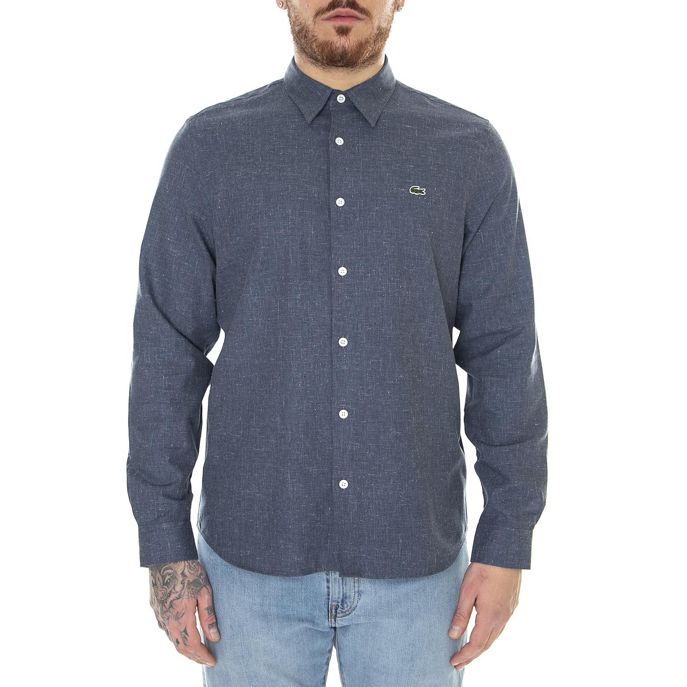 Camicia M/L HHW - Camicia Uomo Blu CH2573-HHW  LACOSTE 