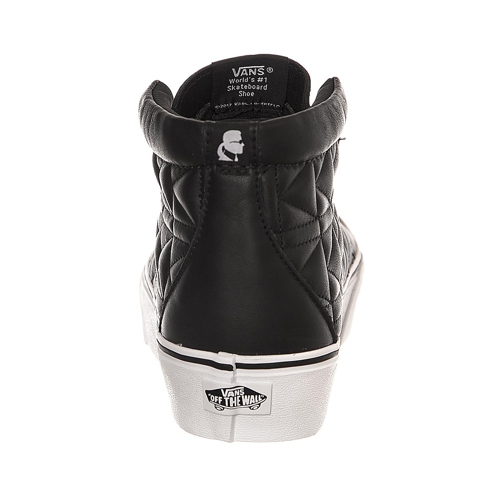 Vans X Karl Lagerfeld Sk8-Hi Platform Snekaers - Chain / K Quilt - Scarpe Alte Donna / Uomo Nere VA3DQ7OEL  VANS 