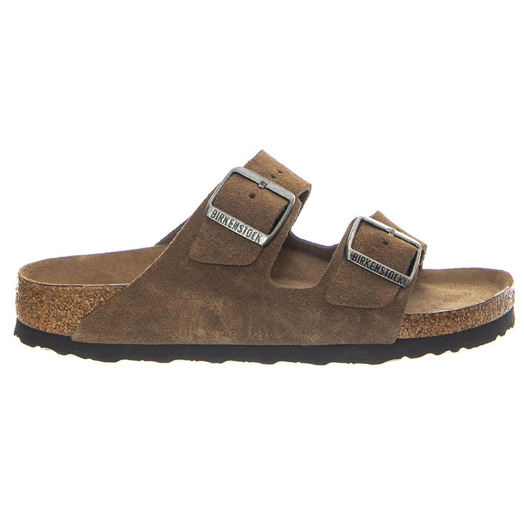 Arizona SFB Dark Tea, Suede Leather - Sandali Uomo Marroni 1030865 . BIRKENSTOCK 