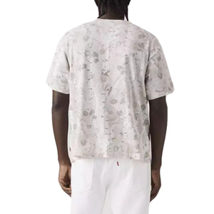 BOXY SS TEE FALKE BIRCH CAMO SILVERY TON NEUTRAL - Maglietta Girocollo Uomo Multicolore 0049F 0015 LEVIS 