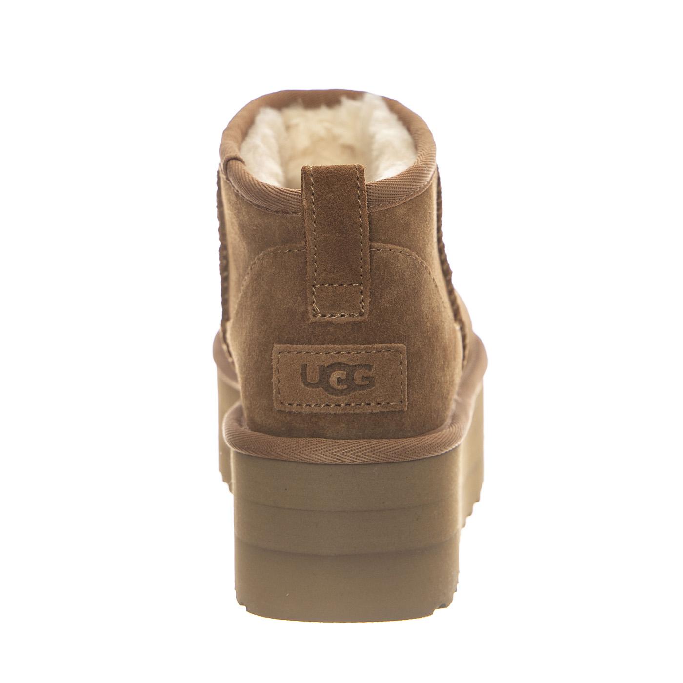 W Classic Ultra Mini Platform Chestnut - Stivaletti Donna Marroni 1135092-CHE . UGG 