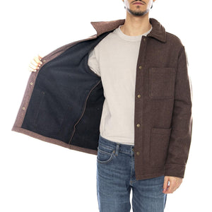 Brixton Shop Chore Coat - Giacca Uomo Marrone 03443 HTPCB BRIXTON 