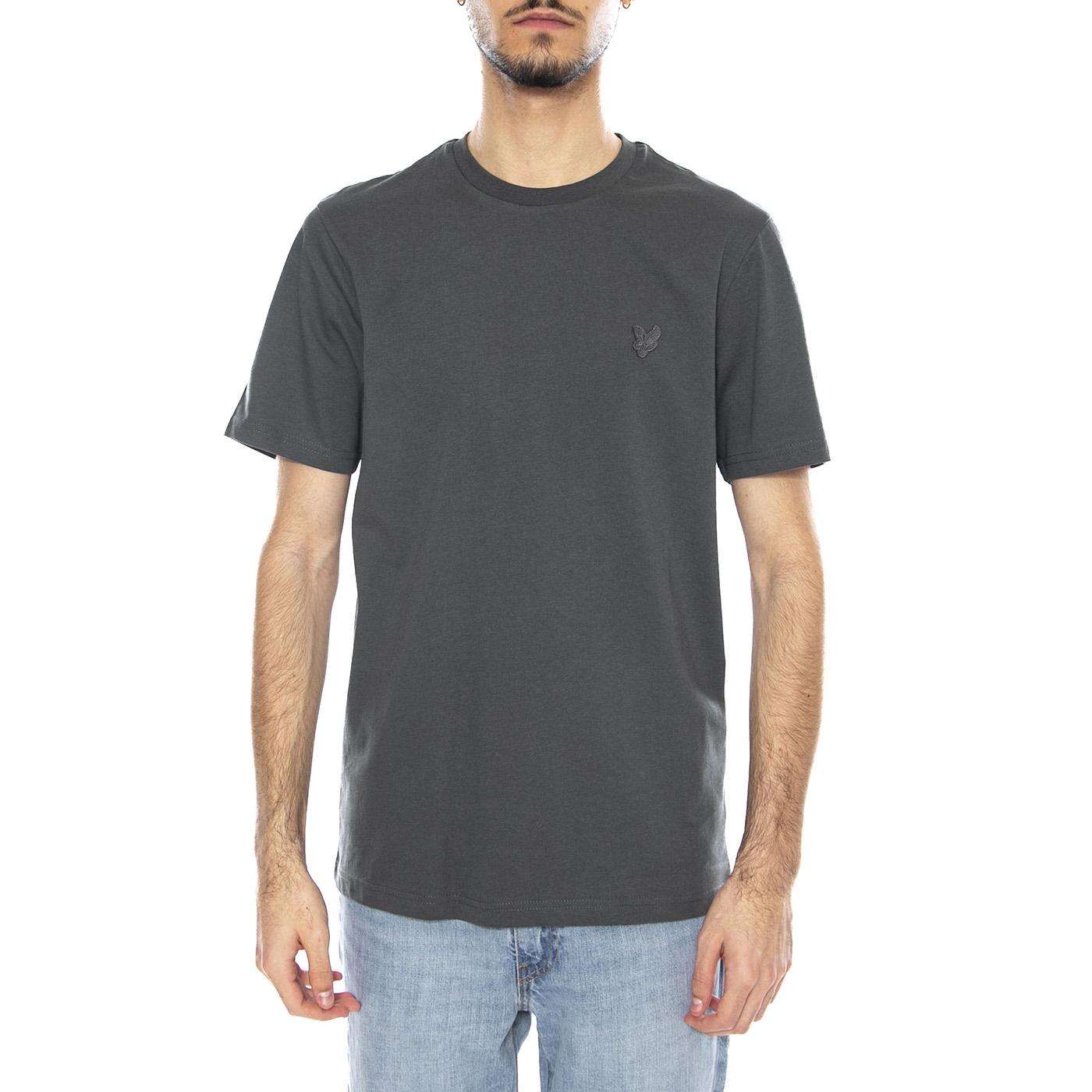 Tonal Eagle Plain T-Shirt Black Water - Maglietta Girocollo Uomo Verde TS400TON-X887 . LYLE & SCOTT 