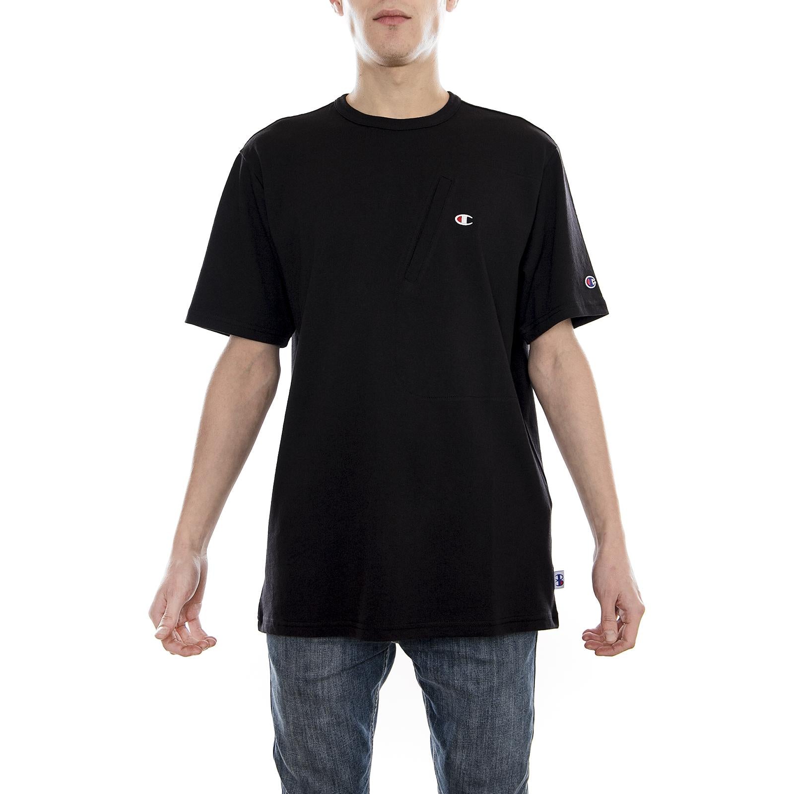 BEAMS X CHAMPION Crewneck T-Shirt BLACK 211620-BLK  CHAMPION 