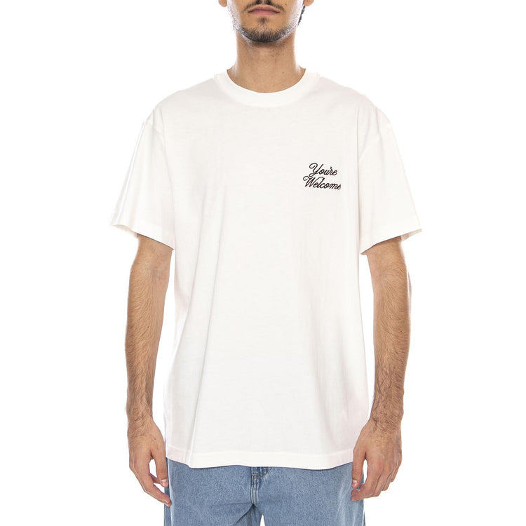 Relaxed Graphic Tee Ecru - Maglietta Girocollo Uomo Crema 112370514 . LEE 