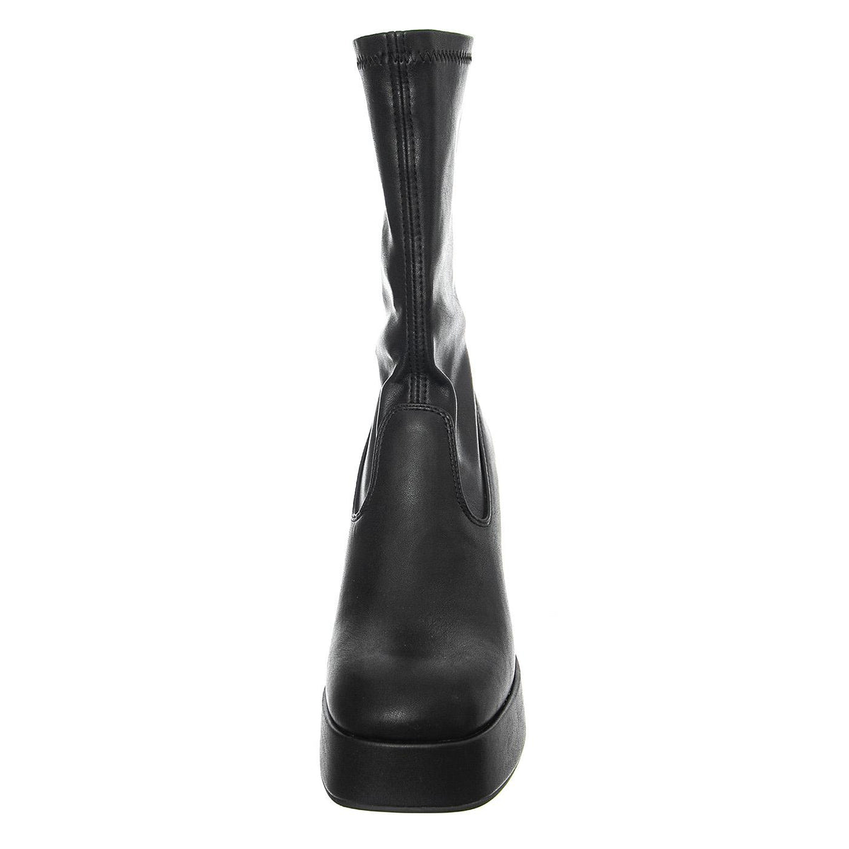 HIDDEN BLACK STRETCH PU - Stivaletti alla Caviglia Donna Neri WSSHIDDEN-BLK . WINDSOR SMITH 