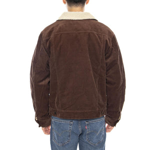 Cable Lined Trucker JKT Pinecone Brown -- Giacca Trucker Uomo Marrone 03444 PNCBN BRIXTON 