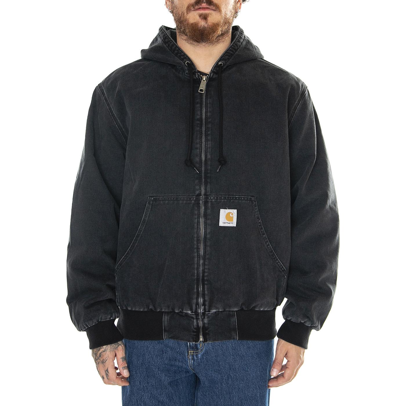 OG Active Jacket Black /stone washed - Giacca Uomo Grigia I032232.8906 . CARHARTT WIP 
