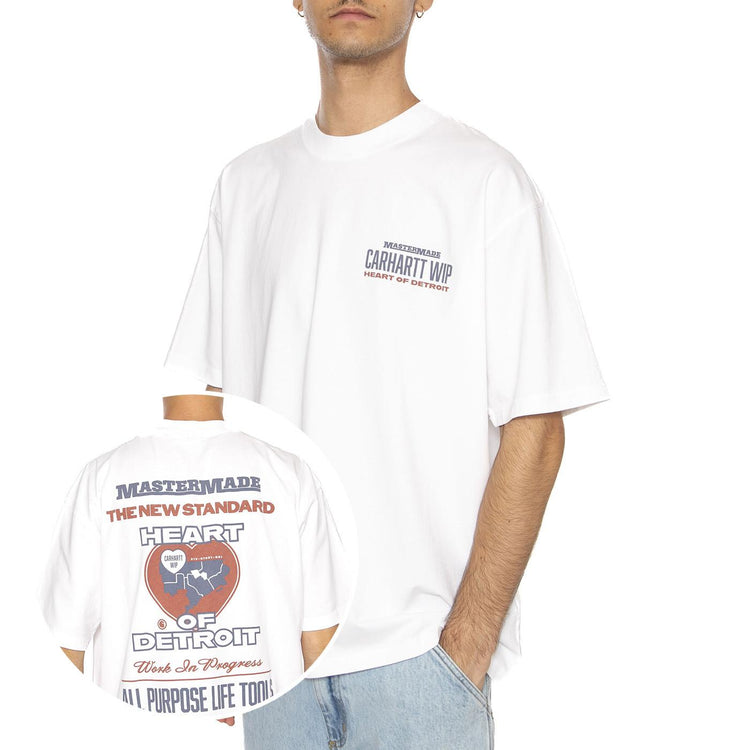 S/S Arcan T-Shirt White - Maglietta Girocollo Uomo Bianca I035209.0260 . CARHARTT WIP 