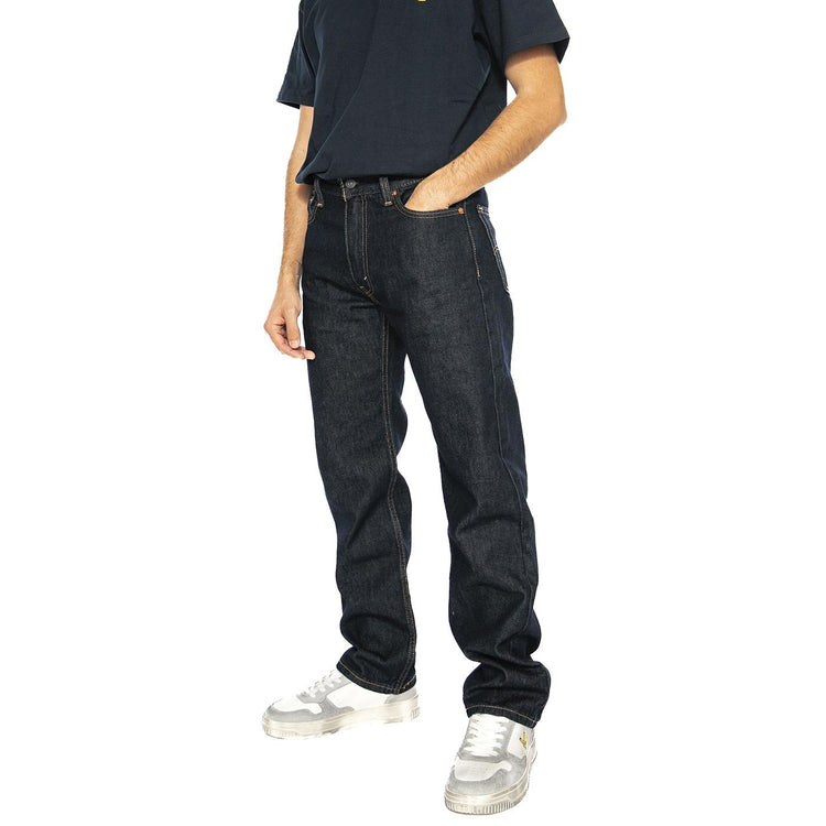555 Relaxed Straight Good As New Rinse - Pantaloni Denim Jeans Uomo Blu A7223-0004  LEVIS 