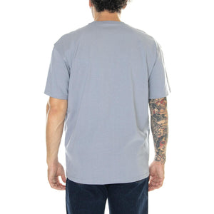 S/S Chase T-Shirt Mirror / Gold - Maglietta Girocollo Uomo Grigia I026391.1R2XX  CARHARTT WIP 
