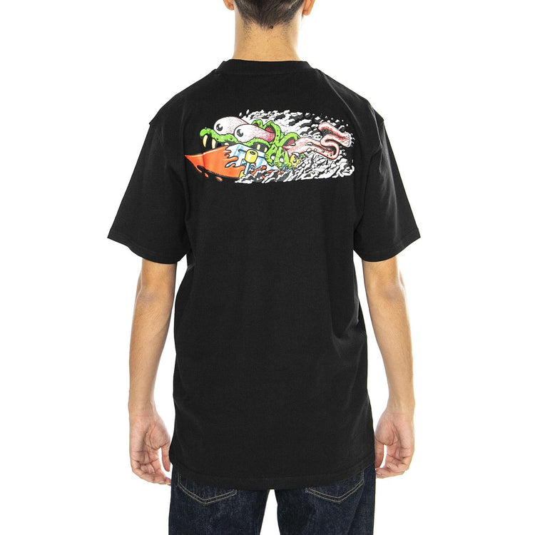 Meek Concrete Slasher Tee Black - Maglietta Girocollo Uomo Nera SCA-TEE-11656  SANTA CRUZ 