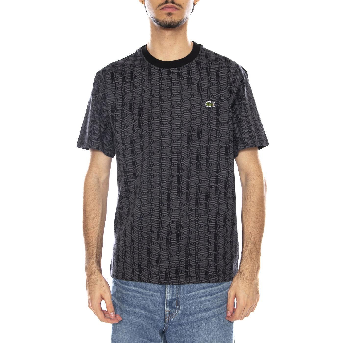 T-Shirt 6NI Multicolor - Maglietta Girocollo Uomo Multicolore TH5902-6NI . LACOSTE 