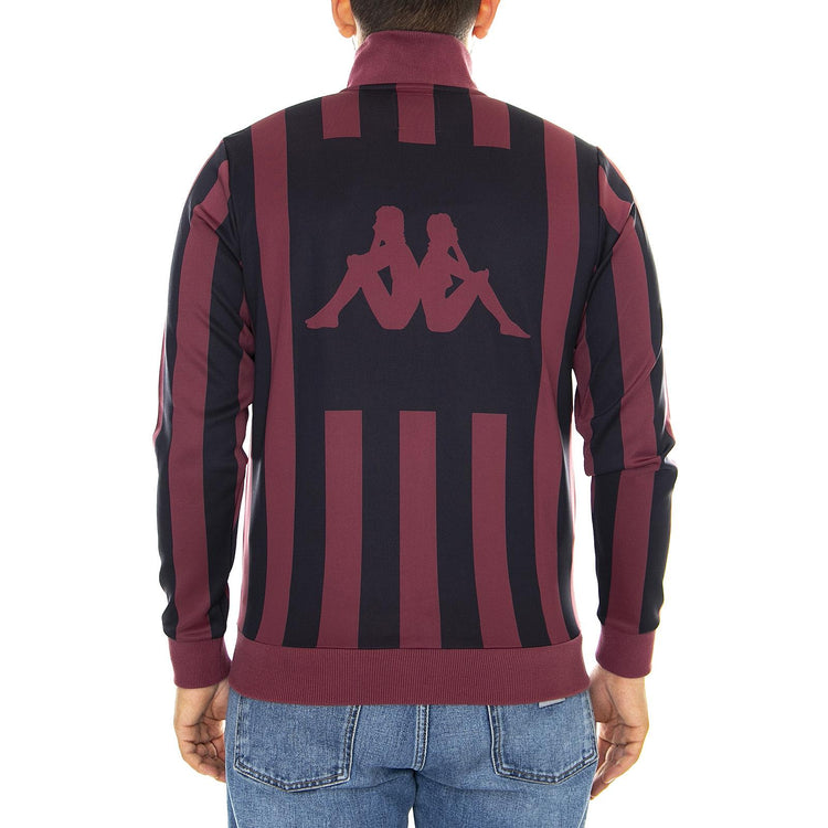 Authentic Stripes Jacket - Red Amaranto / Dark Grey - Giacca Leggera Uomo Multicolore 303PP40-C00A  KAPPA 