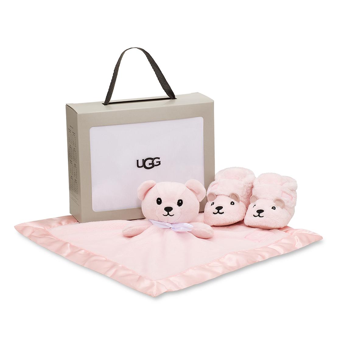 Bixbee and Lovely Bear Stuffie Seashell Pink I - Scarpette e Copertina Bambino / Bambina Rosa UGKBIXLBESP1130354I  UGG 