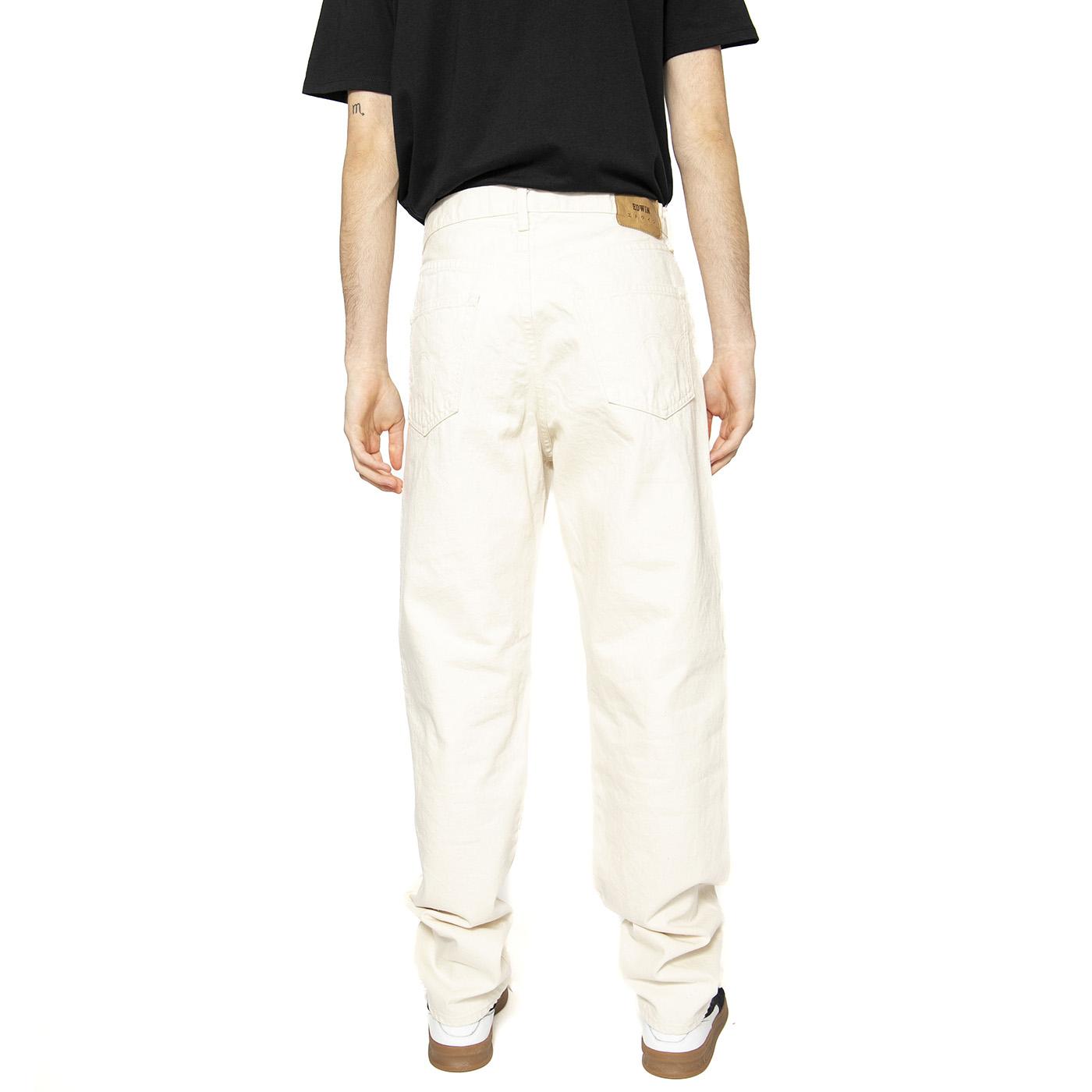 Loose Tapered Rinsed Beige - Pantaloni Denim Jeans Uomo Beige I032063.05.02.32  EDWIN 