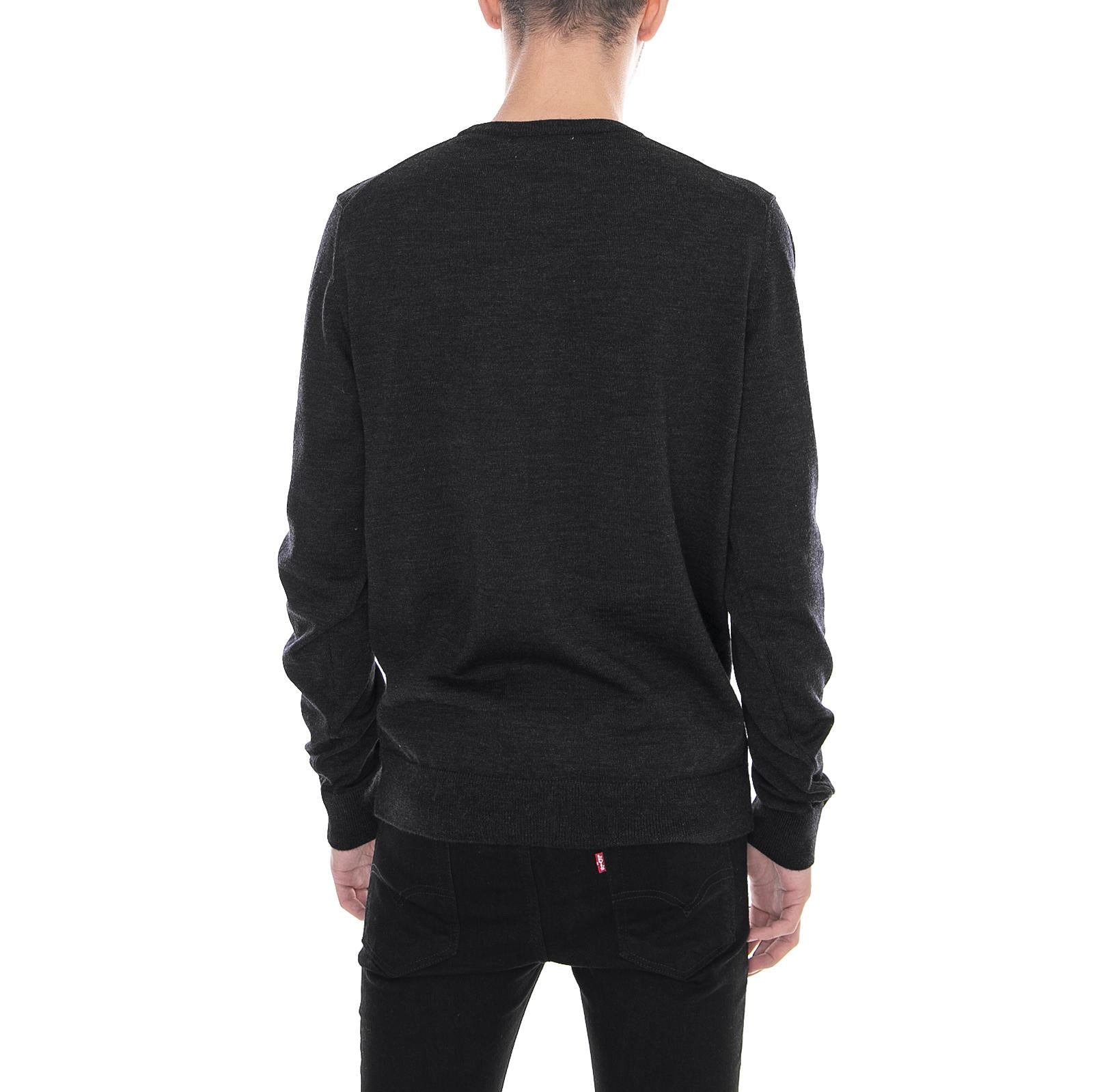 Mullen Crewneck Sweater - Dark Asphalt Grey - Maglione Girocollo Uomo Grigio F4GF4081-DASPH  FARAH 
