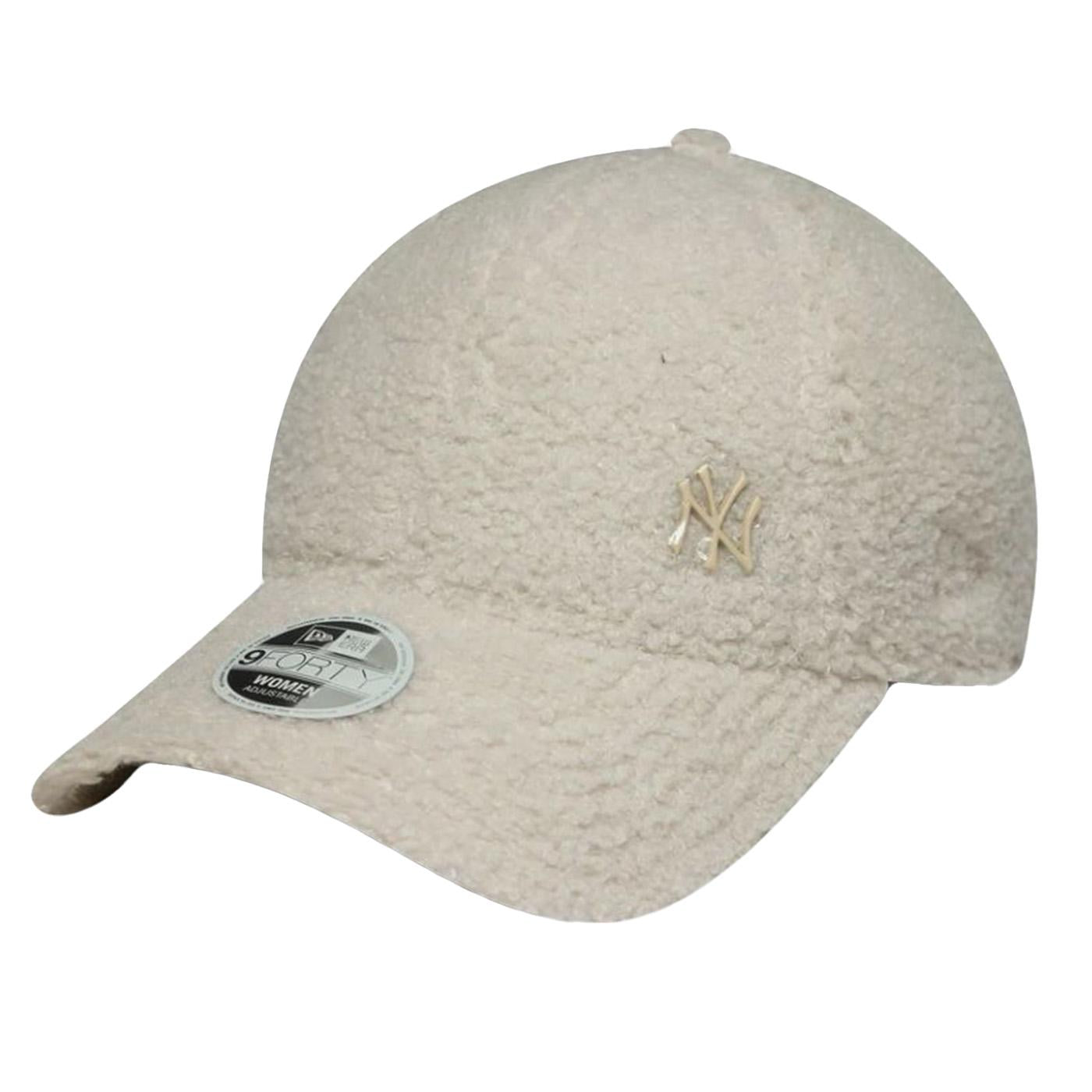 9FORTY New York Yankees MLB Borg - Cappellino con Visiera e Logo in Metallo Beige 60691312  NEW ERA 
