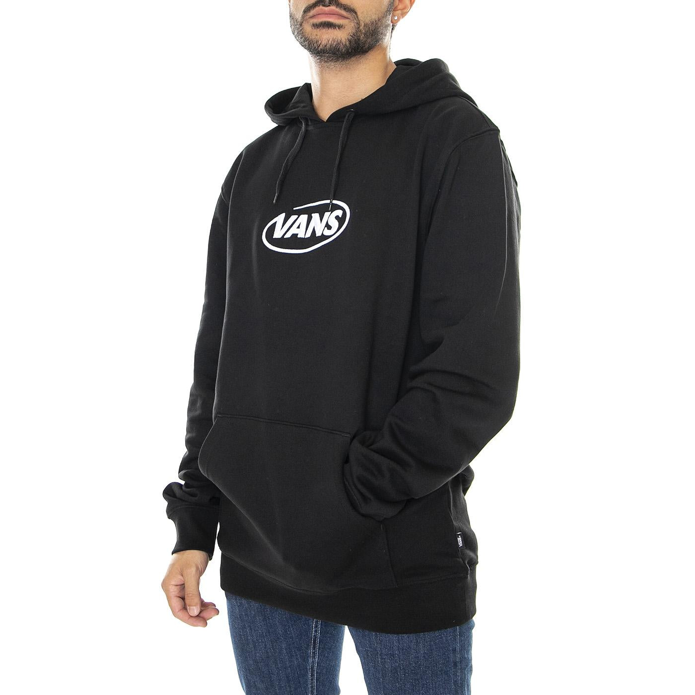 Hi Def Commerica True Black - Felpa con Cappuccio Uomo Nera VN0A7S85BLK1  VANS 