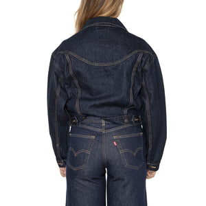 Shrunken 90S Trucker Western Dream Nice Dream - Giacca Donna Blu 001WO-0001 . LEVIS 