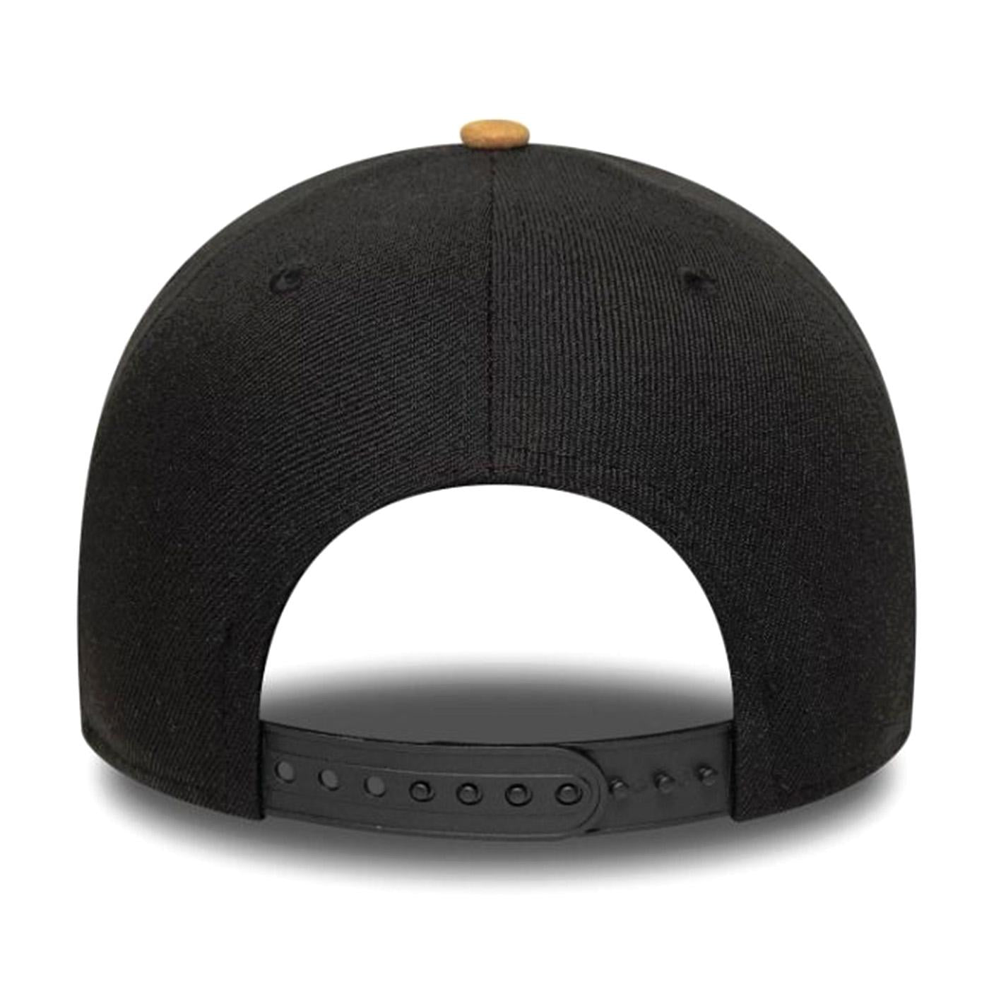 Suede Visor E-Frame New York Yankees Black / Camel - Cappellino con Visiera Nero 60759008 BLK NEW ERA 