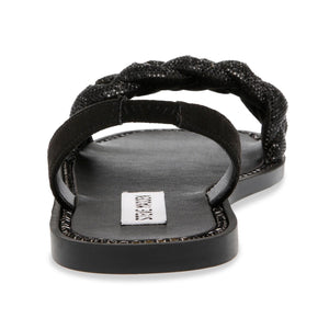 Noles Black Crystal Metallic Fabric w/Matchin - Sandali Donna Neri SMSNOLES-BLK  STEVE MADDEN 