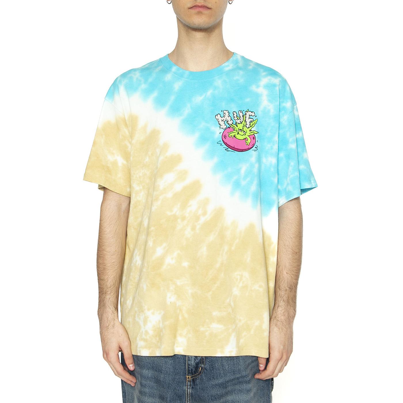 Life a Beach S/S Tie Dye Tee - Maglietta Girocollo Uomo Multicolore TS01721-BLTAN  HUF 