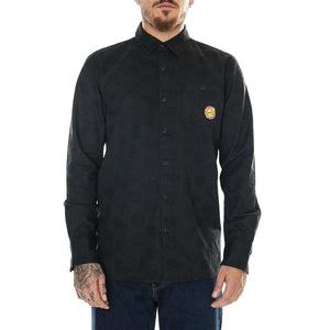 M' McCoy Donut Dog Shirt Black - Camicia Uomo Nera McCoy Donut Dog Shirt Black  SANTA CRUZ 