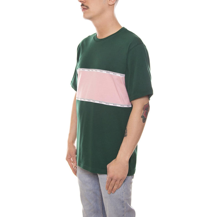 TAPE STRIPE S/SL CREW PINE 114980-PINE  STUSSY 