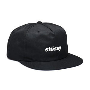 Poly Doby Cap BLACK 131742-BLACK  STUSSY 