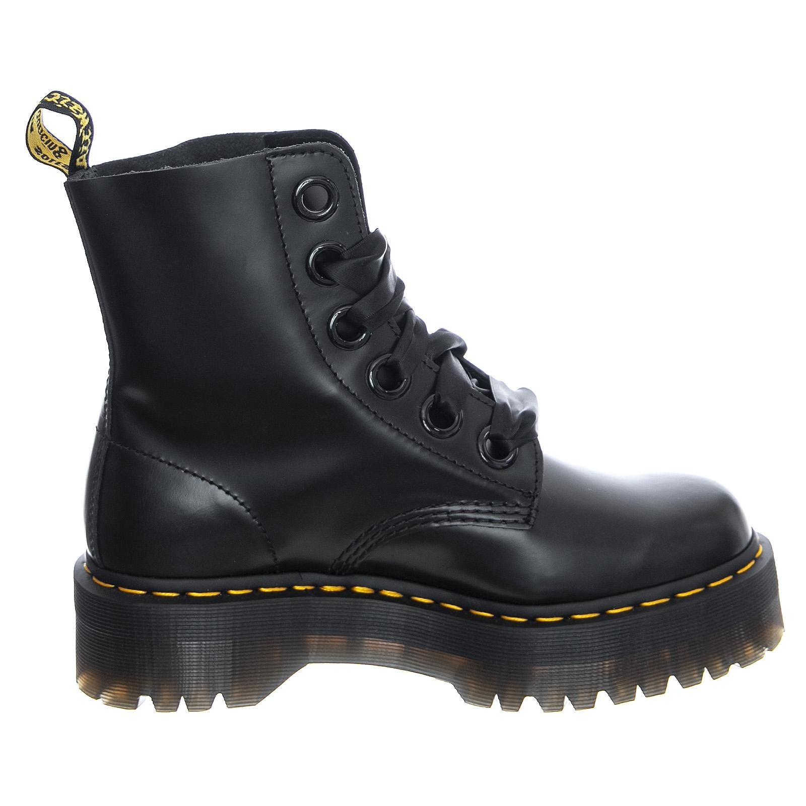 Platform Molly Boots - Black Buttero - Stivali Donna Neri DMSMOLLYBKBU24861001  DR.MARTENS 