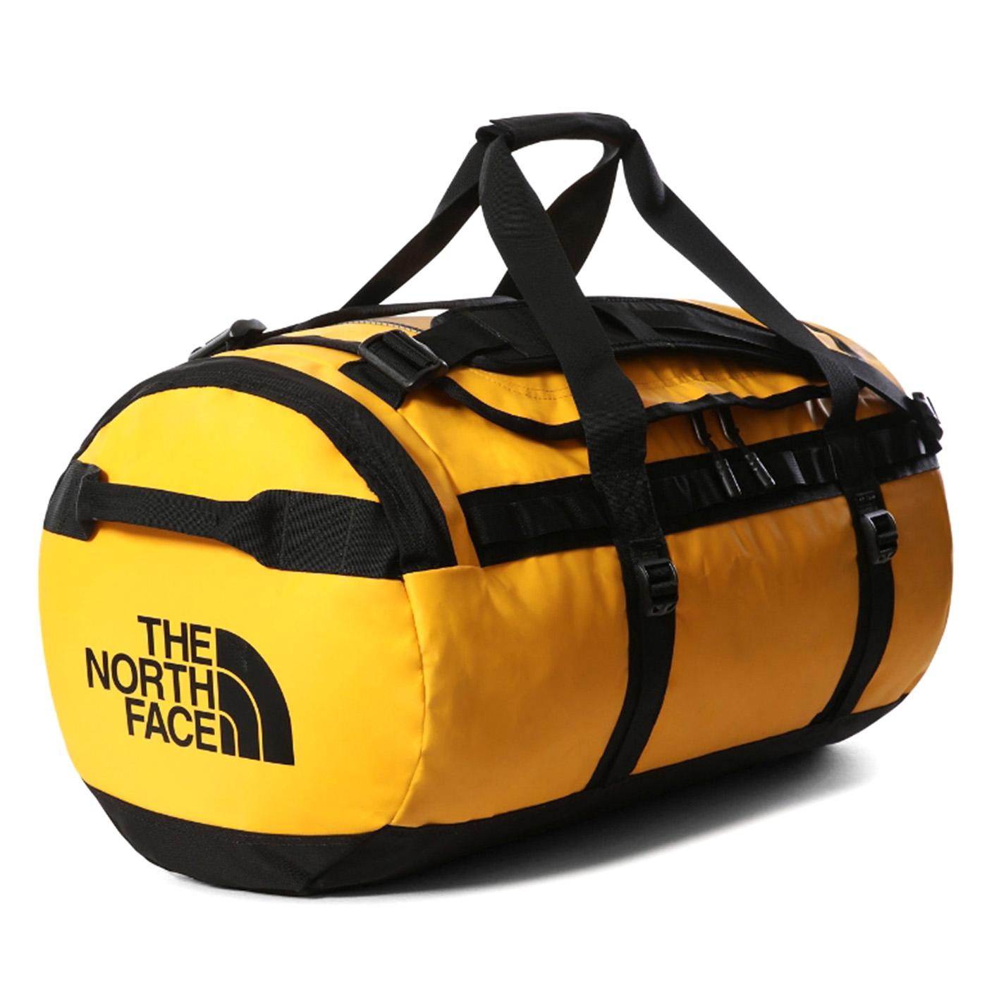 The North Face Base Camp Duffel M Summit Gold / Tnf Black - Borsa a Tracolla Gialla NF0A52STZU3-M  THE NORTH FACE 