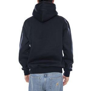Hooded Carhartt Sweat Deep Night / Palisander - Felpa con Cappuccio Uomo Blu I030547.38CXX  CARHARTT WIP 