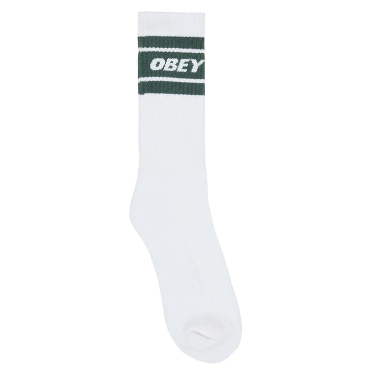 Cooper II Socks White / Dark Cedar - Calzini Bianchi / Verdi 100260093-DCDe  OBEY 