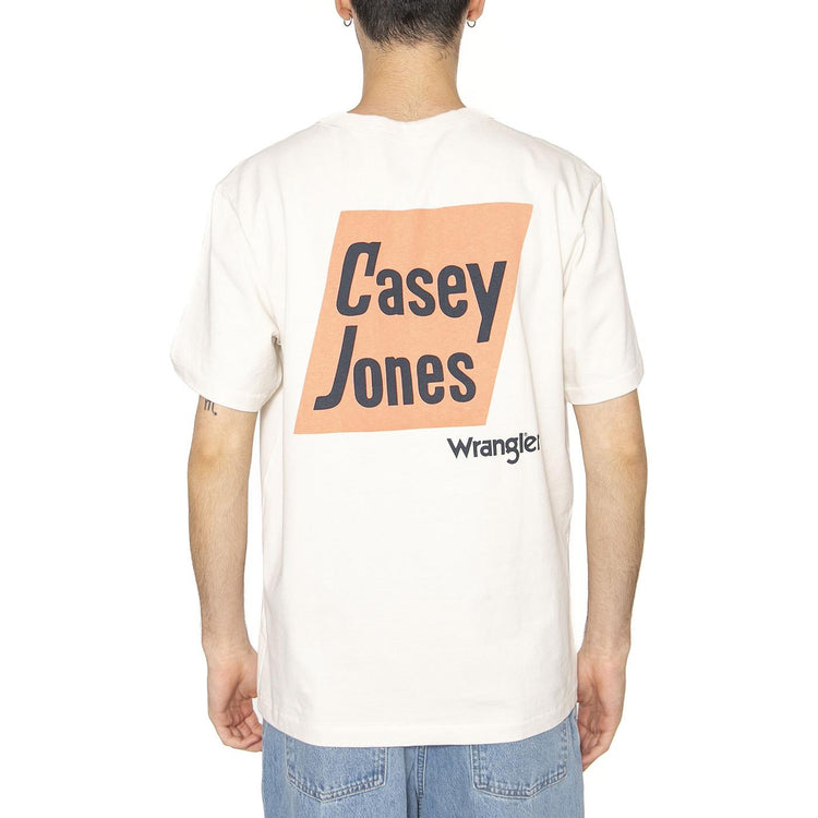 CJ Graphic Tee Vintage White - Maglietta Girocollo Uomo Bianca 112362802  WRANGLER 