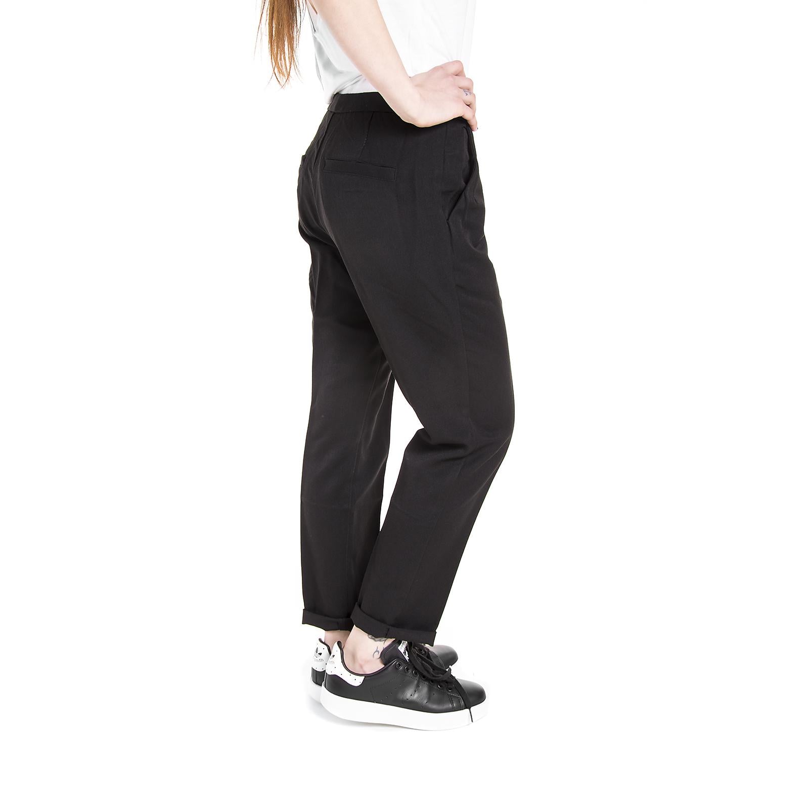 Wm Halle Pants - Black - Pantaloni Chino Donna Neri 6170e54-999 . MINIMUM 
