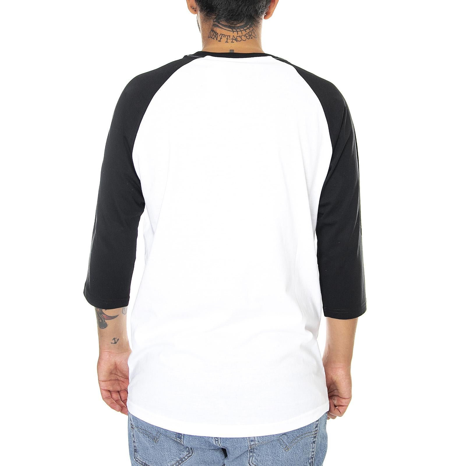 Mn OTW Raglan T-Shirt - White / Black - Maglieta Maniche 3/4 Uomo Bianca VXXMYB2  VANS 