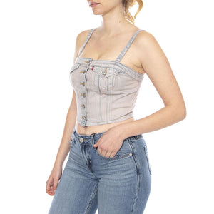 Denim Tube - Rose Up Top - Bandeau Top Donna 005NO 0002 LEVIS 